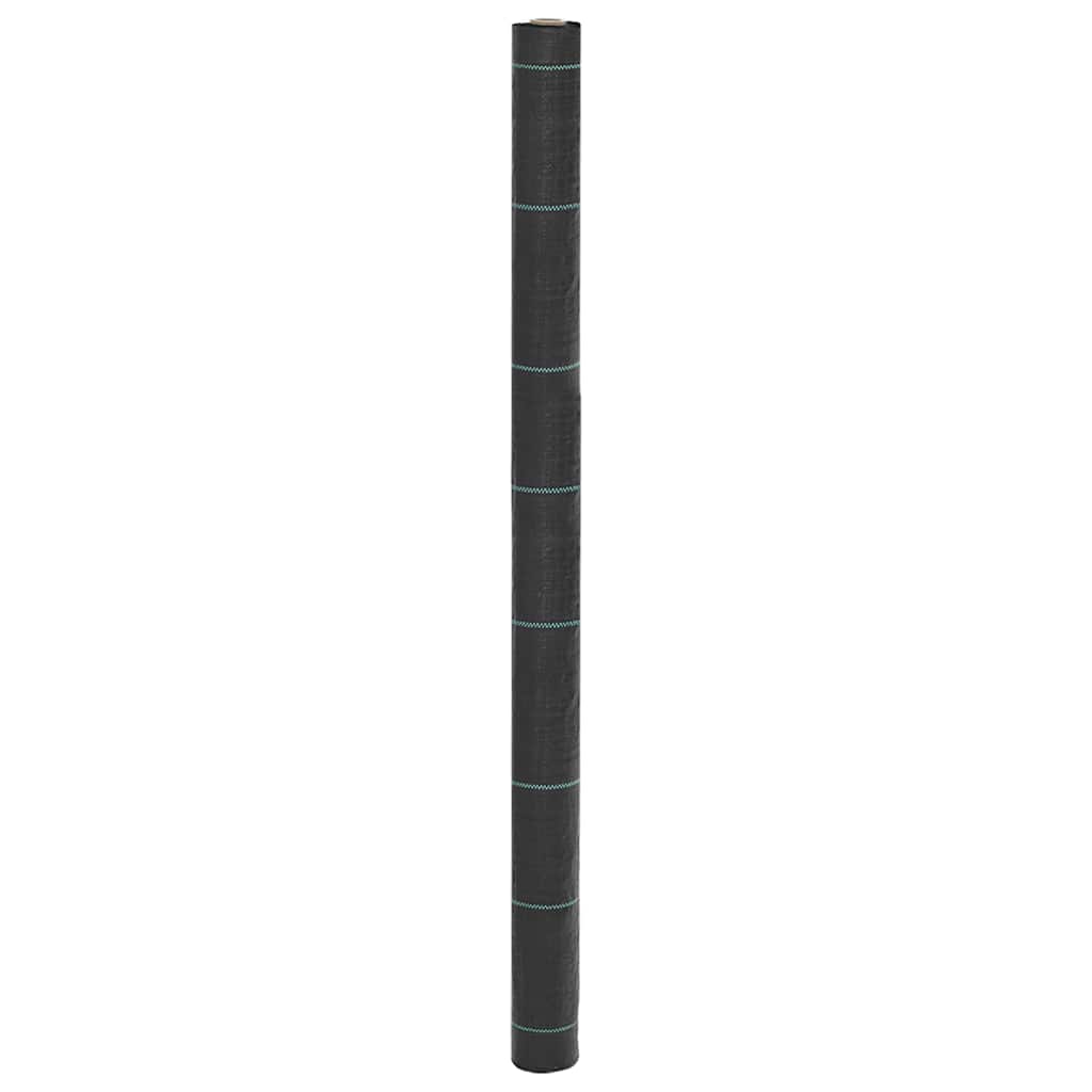 vidaXL Weed Membrane Black 1.5x100 m PP 1