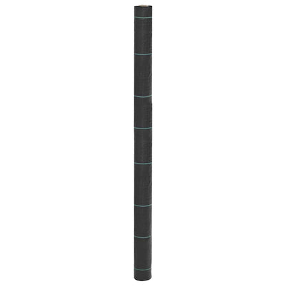 vidaXL Weed Membrane Black 1.5x100 m PP 1