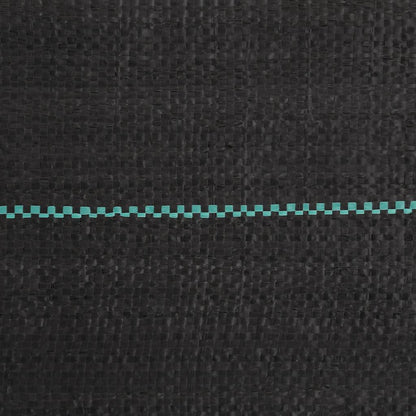 vidaXL Weed Membrane Black 1.5x100 m PP 5