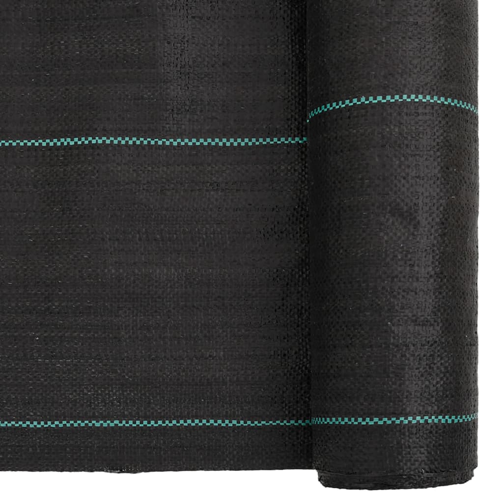 vidaXL Weed Membrane Black 0.5x200 m PP 6