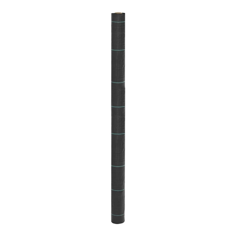 vidaXL Weed Membrane Black 1.5x10 m PP 100 g/m²