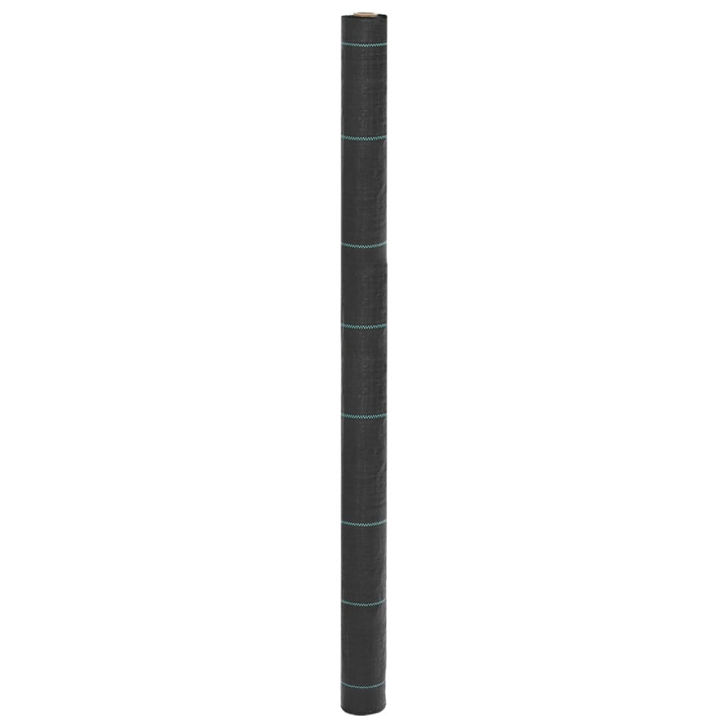 vidaXL Weed Membrane Black 1.5x100 m PP 1