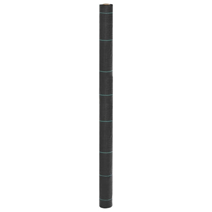 vidaXL Weed Membrane Black 1.5x100 m PP 1
