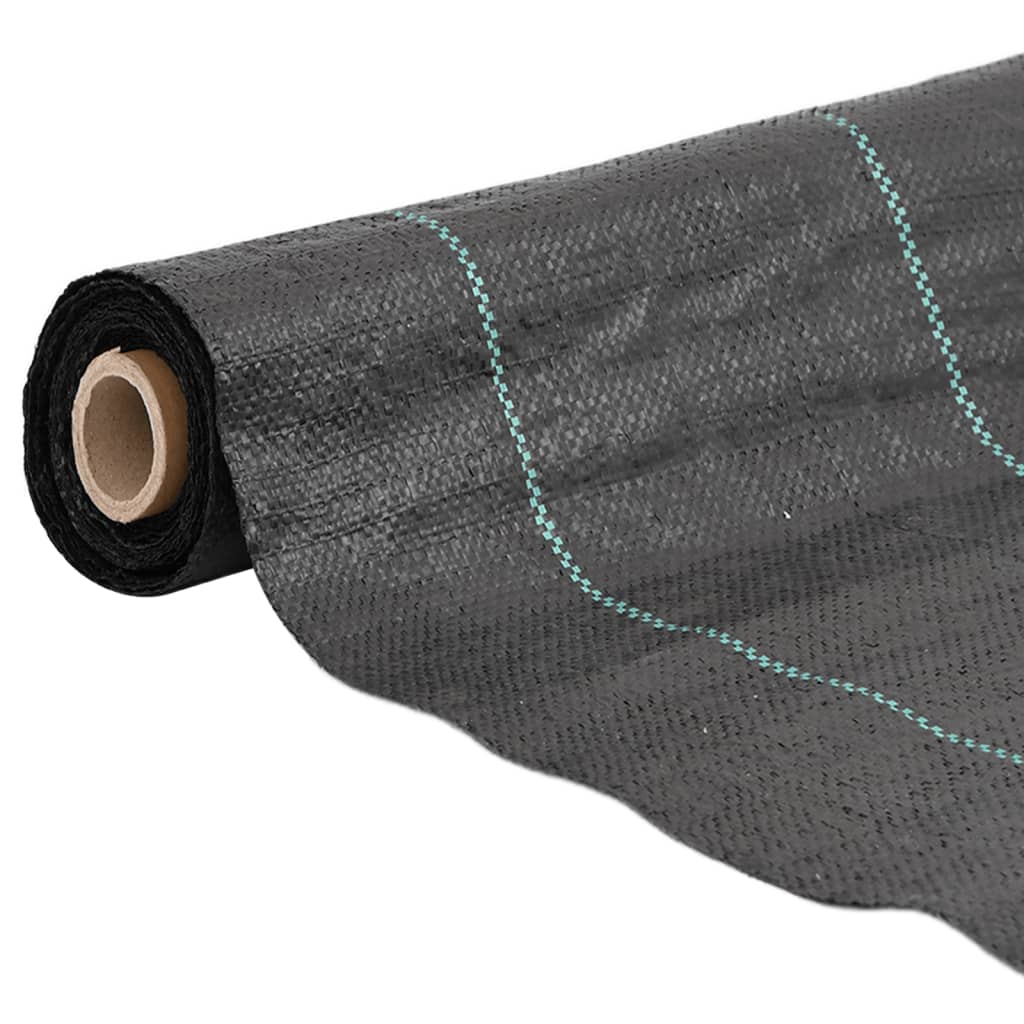 vidaXL Weed Membrane Black 4x25 m PP 2