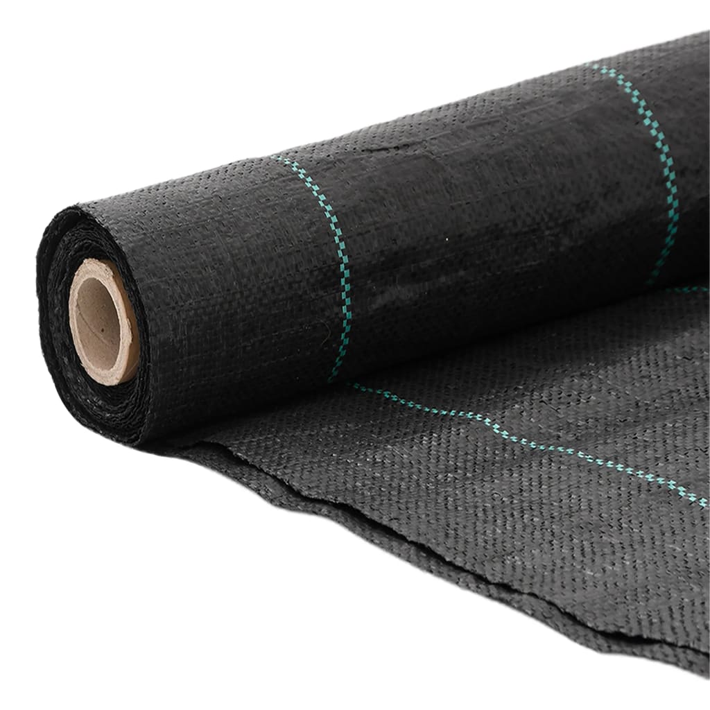 vidaXL Weed Membrane Black 4x25 m PP 3