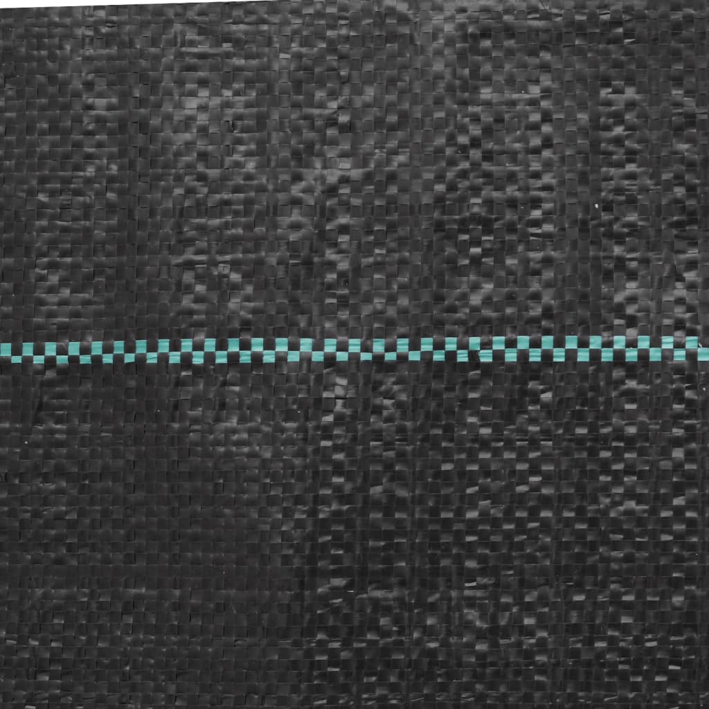 vidaXL Weed Membrane Black 4x25 m PP 5