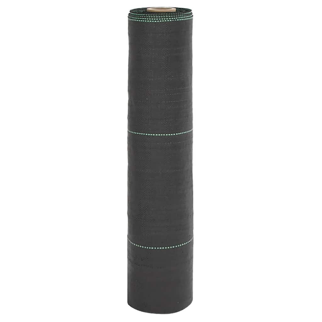 vidaXL Weed Membrane Black 0.5x150 m PP 1