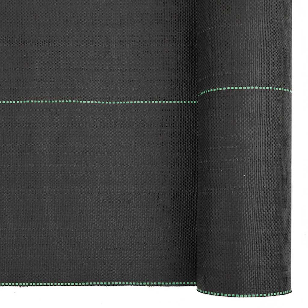 vidaXL Weed Membrane Black 0.5x150 m PP 6