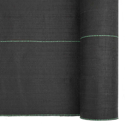 vidaXL Weed Membrane Black 0.5x150 m PP 6