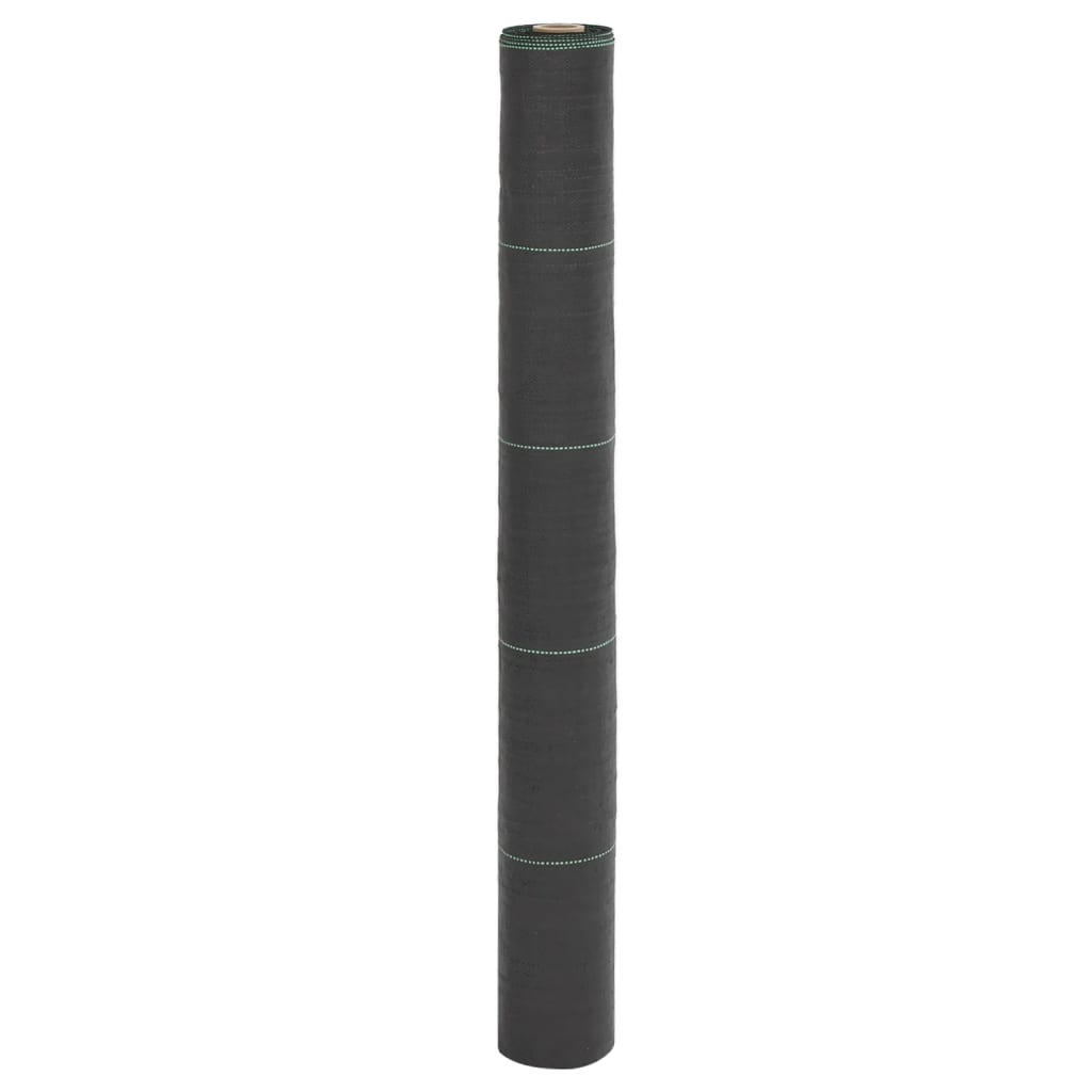 vidaXL Weed Membrane Black 1x50 m PP 1