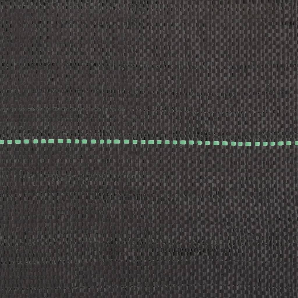 vidaXL Weed Membrane Black 1x50 m PP 5