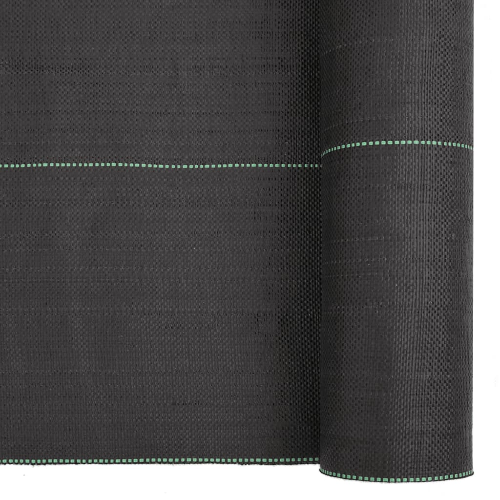 vidaXL Weed Membrane Black 1x50 m PP 6