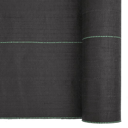 vidaXL Weed Membrane Black 1x50 m PP 6