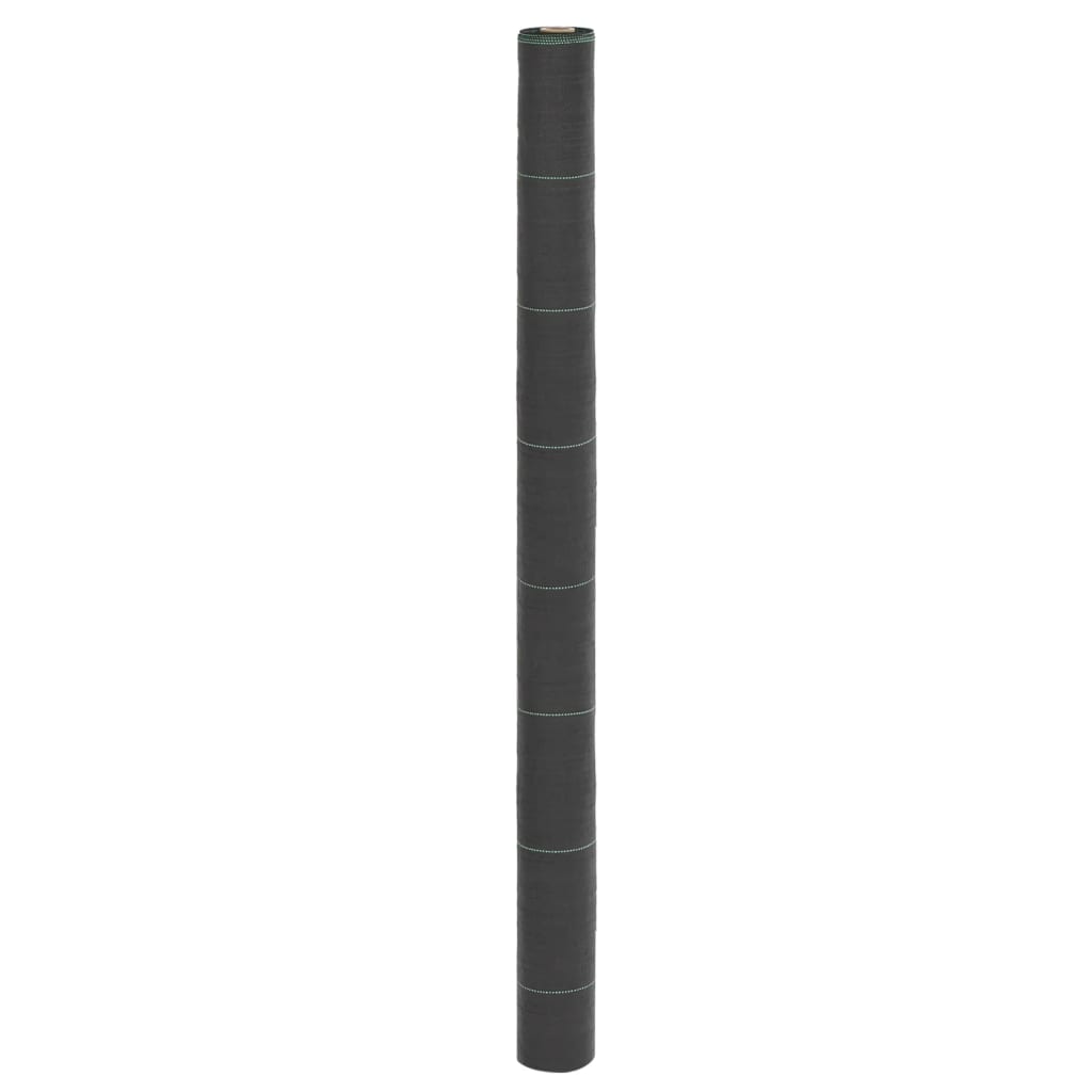 vidaXL Weed Membrane Black 1.5x25 m PP 1