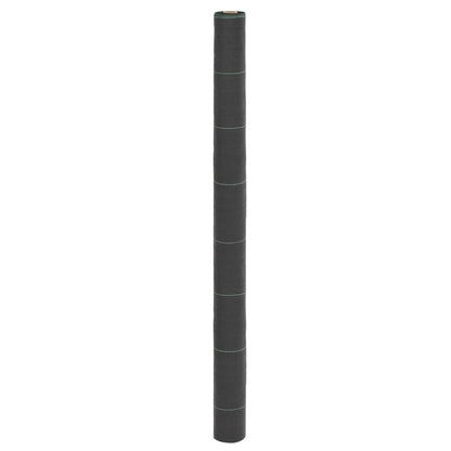 vidaXL Weed Membrane Black 1.5x25 m PP 1