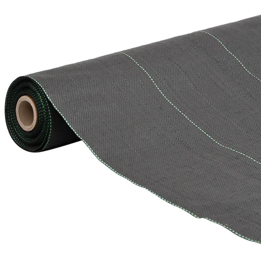 vidaXL Weed Membrane Black 1.5x25 m PP 2