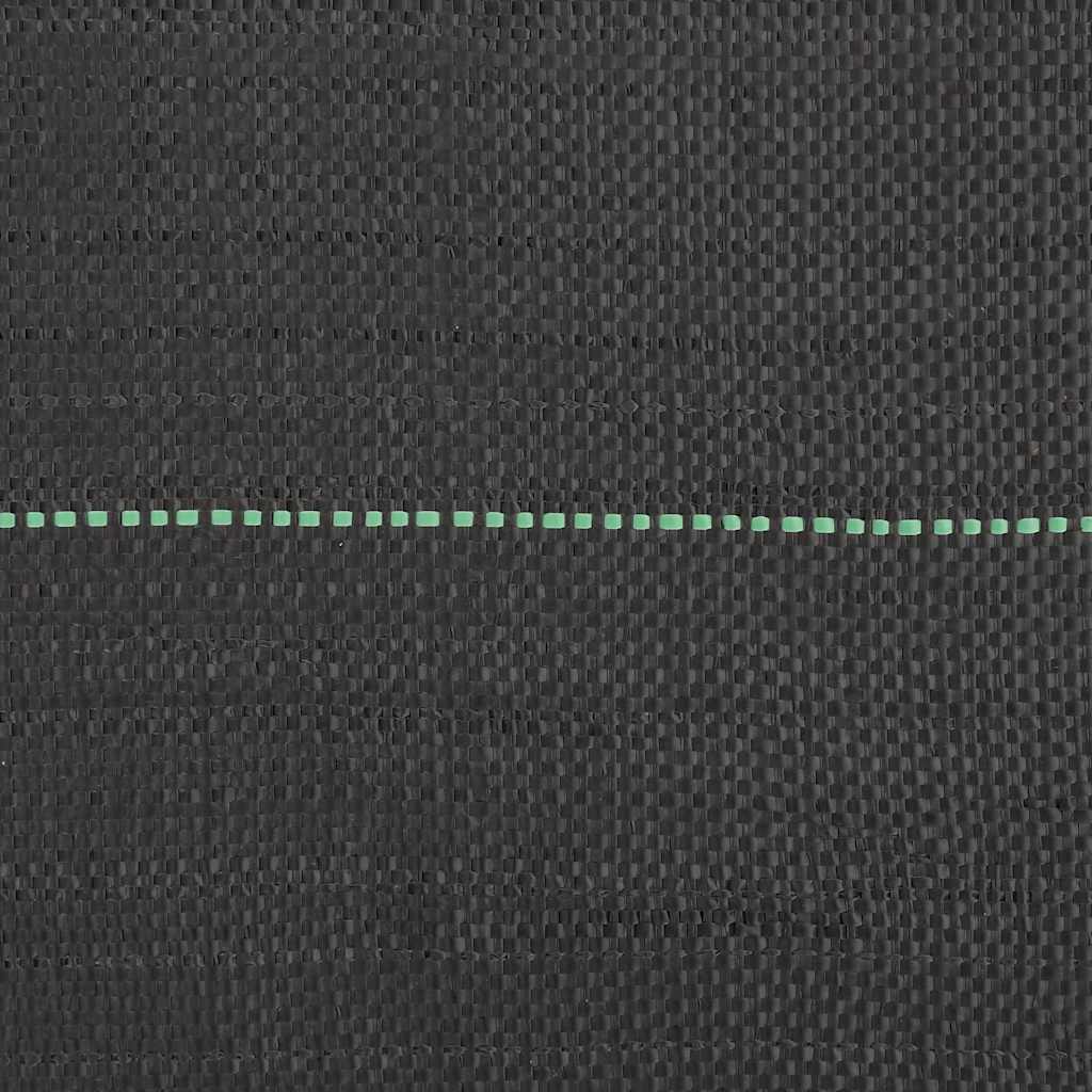 vidaXL Weed Membrane Black 1.5x50 m PP 5