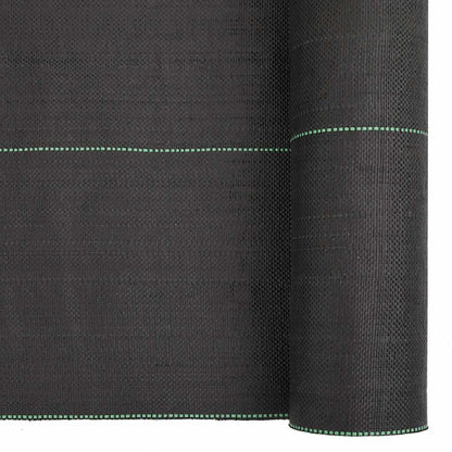 vidaXL Weed Membrane Black 1.5x50 m PP 6