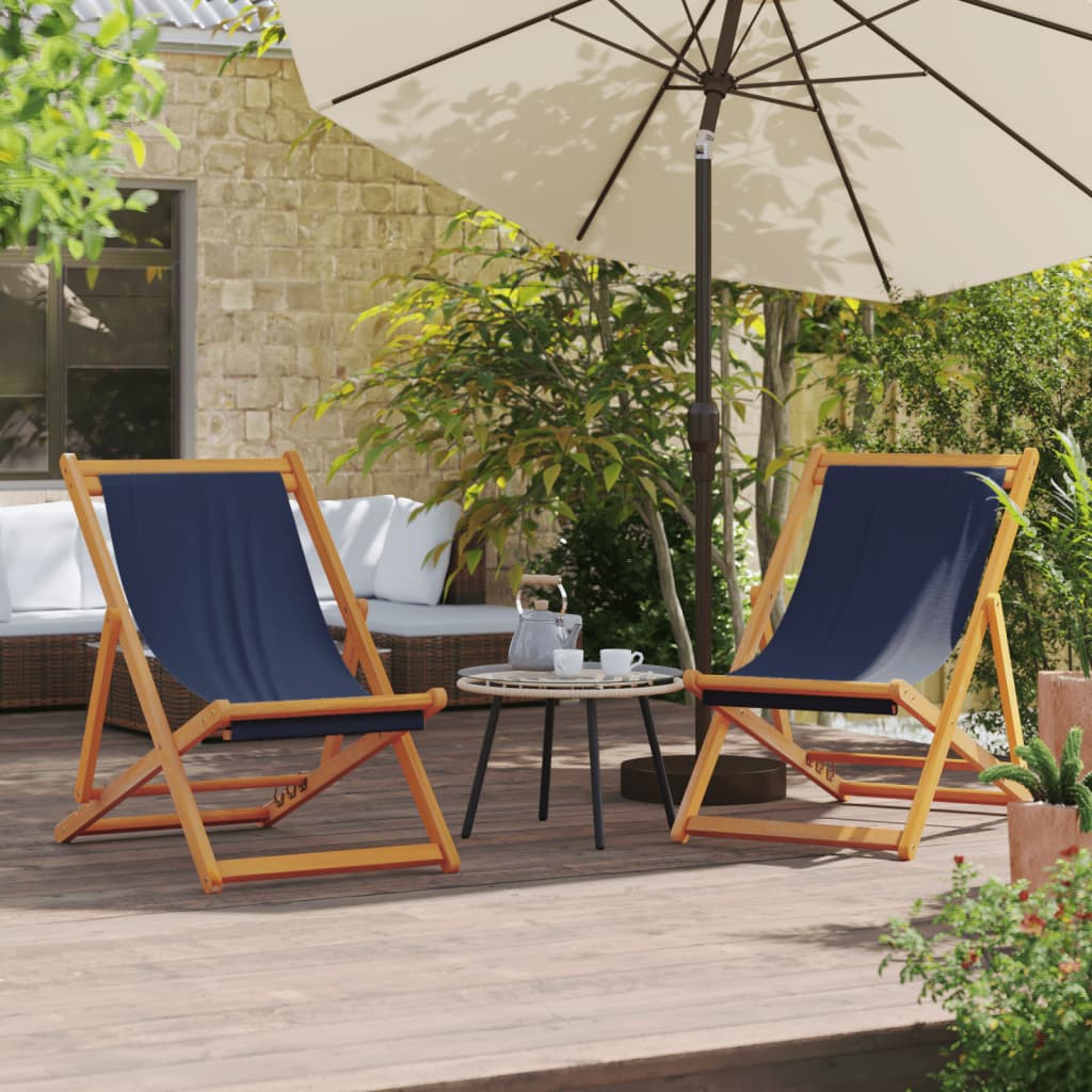 vidaXL Folding Chairs Fabric without Armrest