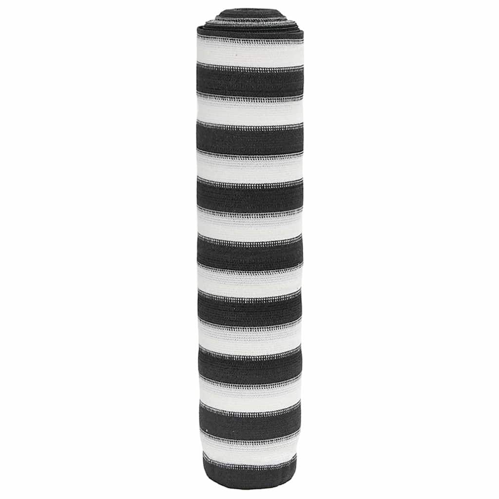 vidaXL Privacy Net Anthracite and White 2x25 m HDPE 150 g/m² 1
