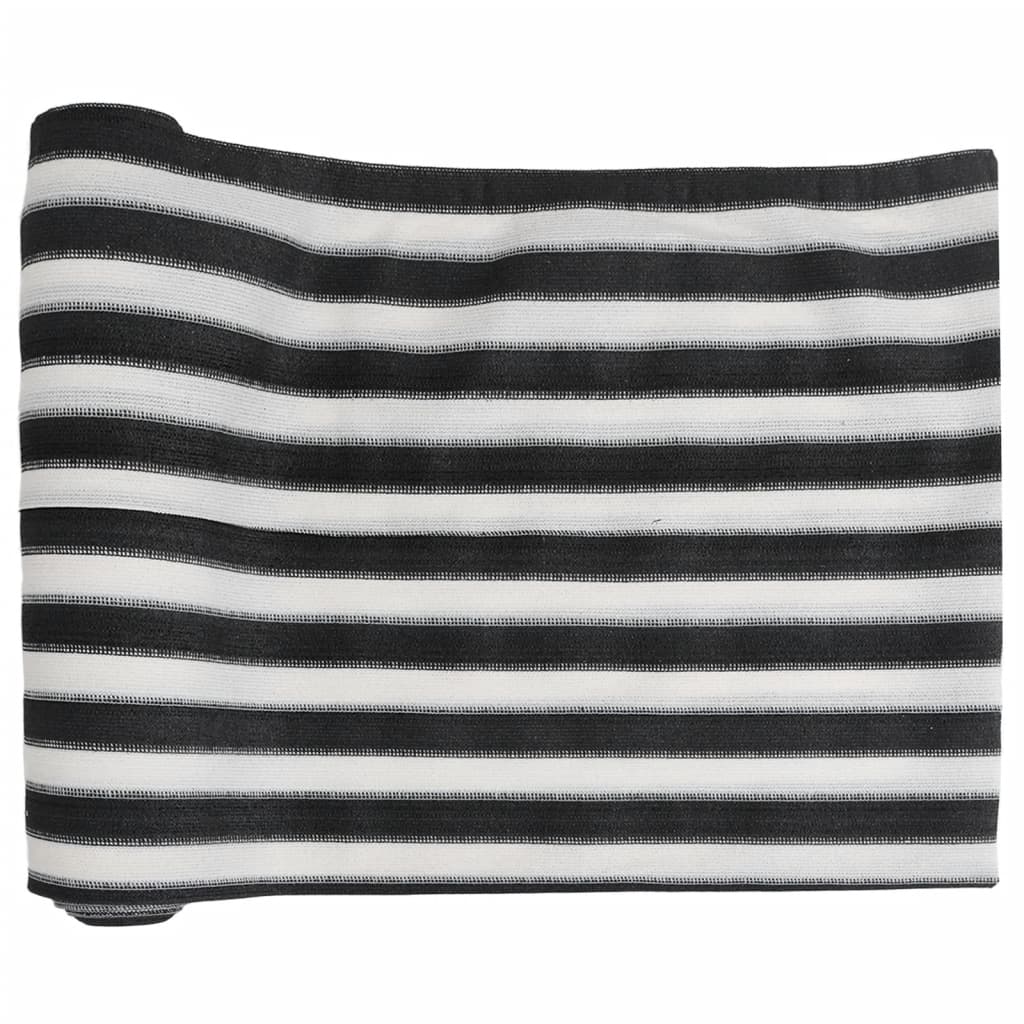 vidaXL Privacy Net Anthracite and White 2x25 m HDPE 150 g/m² 2