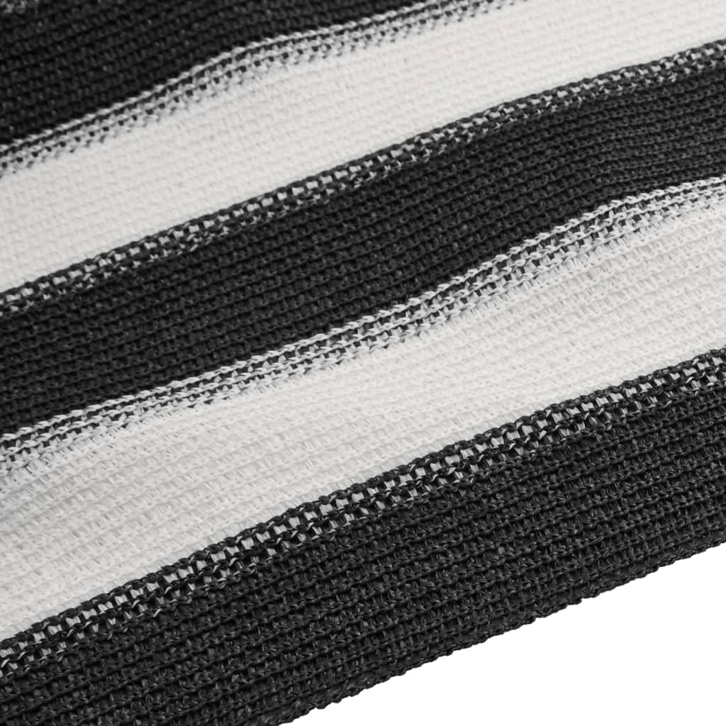 vidaXL Privacy Net Anthracite and White 2x25 m HDPE 150 g/m² 5