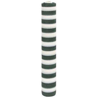 vidaXL Privacy Net Green and White 1.5x25 m HDPE 150 g/m² 1