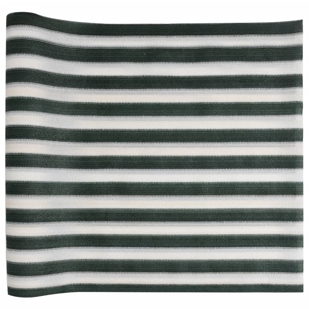 vidaXL Privacy Net Green and White 1.5x25 m HDPE 150 g/m² 2