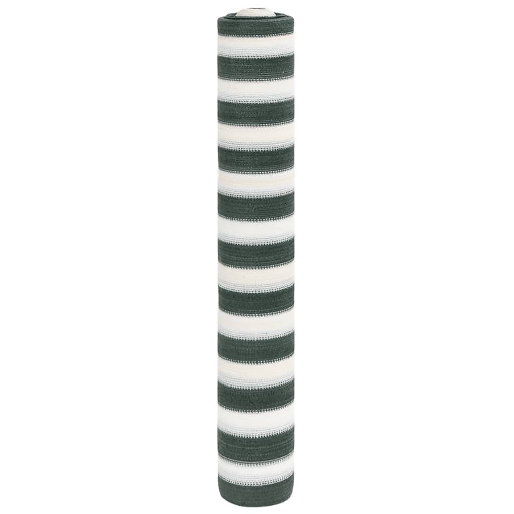 vidaXL Privacy Net Green and White 2x25 m HDPE 150 g/m² 1