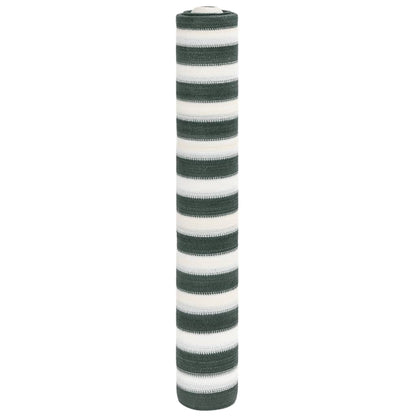 vidaXL Privacy Net Green and White 2x25 m HDPE 150 g/m² 1