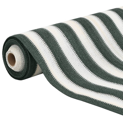 vidaXL Privacy Net Green and White 2x25 m HDPE 150 g/m² 3