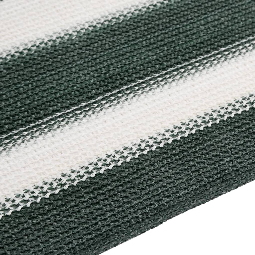 vidaXL Privacy Net Green and White 2x25 m HDPE 150 g/m² 5