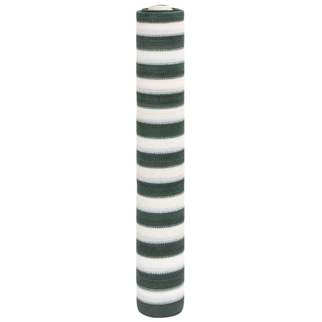 vidaXL Privacy Net Green and White 1.5x25 m HDPE 195 g/m² 1