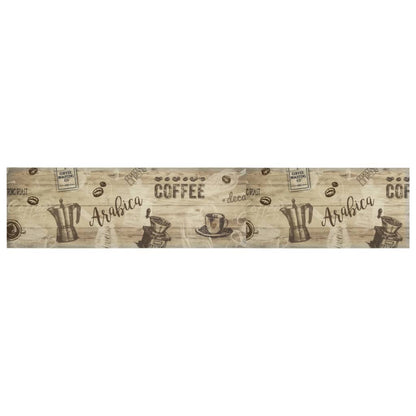 vidaXL Kitchen Rug | Coffee Brown | Velvet (100% polyamide), Latex | 300x60 cm 2