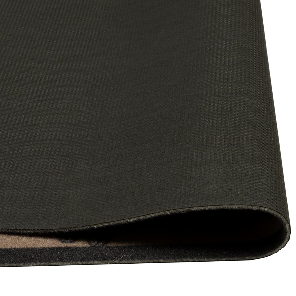 vidaXL Kitchen Rug Washable Morning Brown 60x300 cm Velvet 4