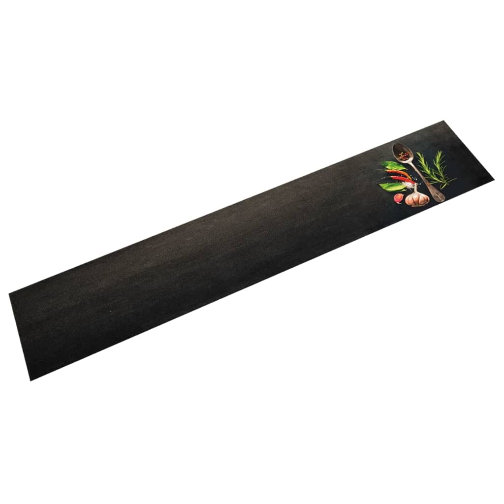 vidaXL Kitchen Rug Washable Spices 60x300 cm Velvet 1