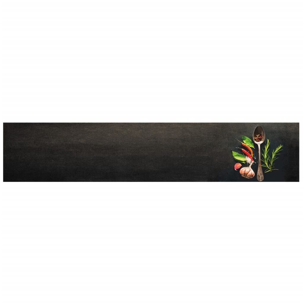 vidaXL Kitchen Rug Washable Spices 60x300 cm Velvet 2