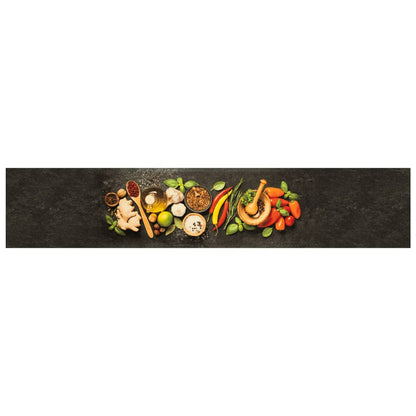 vidaXL Kitchen Rug Washable Spices 60x300 cm Velvet 2