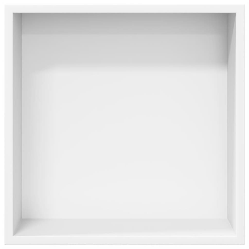vidaXL Shower Niche Matt White 32x32x9 cm Stainless Steel 4