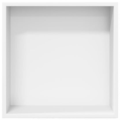 vidaXL Shower Niche Matt White 32x32x9 cm Stainless Steel 4