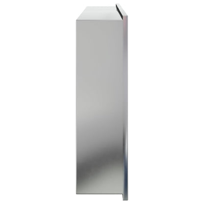 vidaXL Shower Niche Brushed Silver 62x32x9 cm Stainless Steel 5