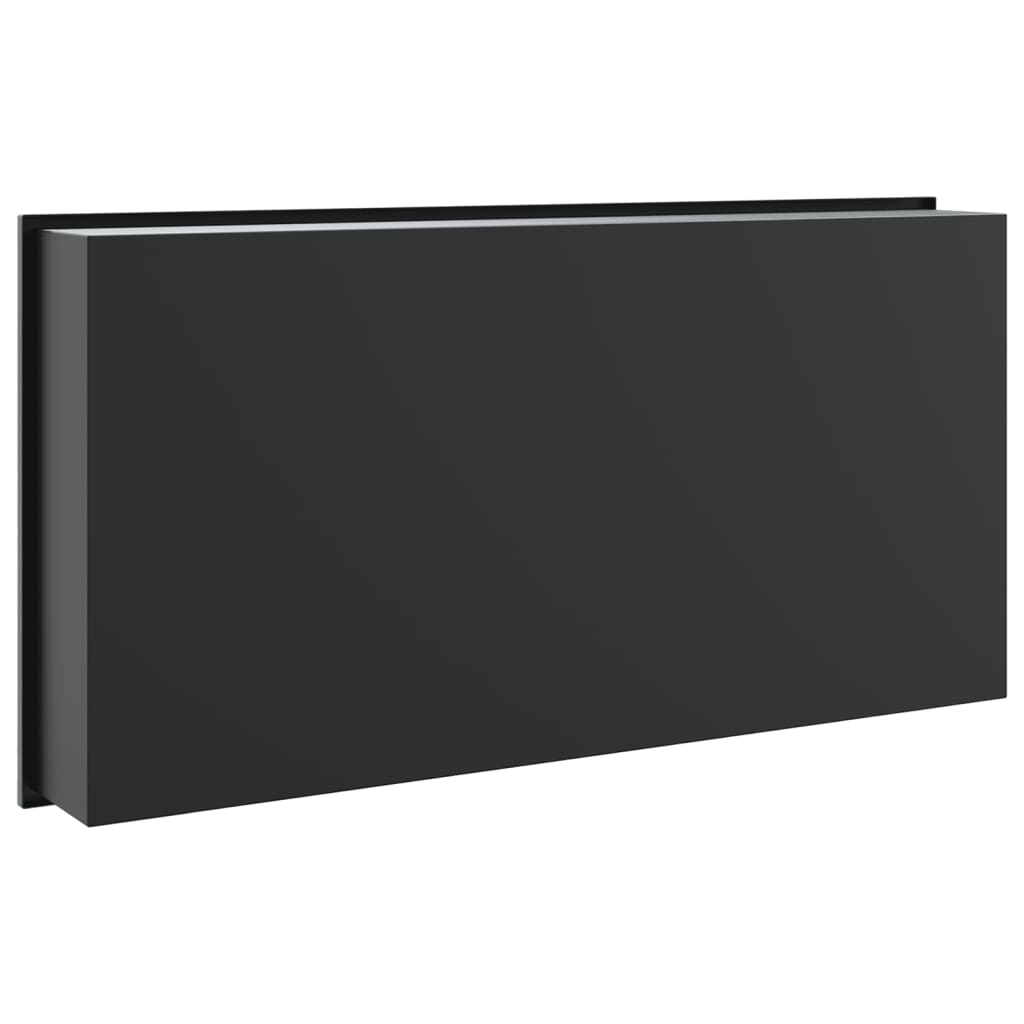 vidaXL Shower Niche Matt Black 62x32x9 cm Stainless Steel 5