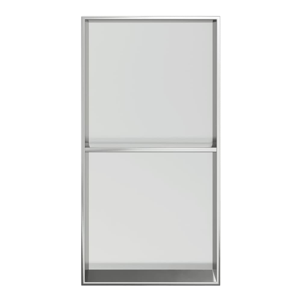 Shower Niche Matt 32x62x9 cm Stainless Steel silver