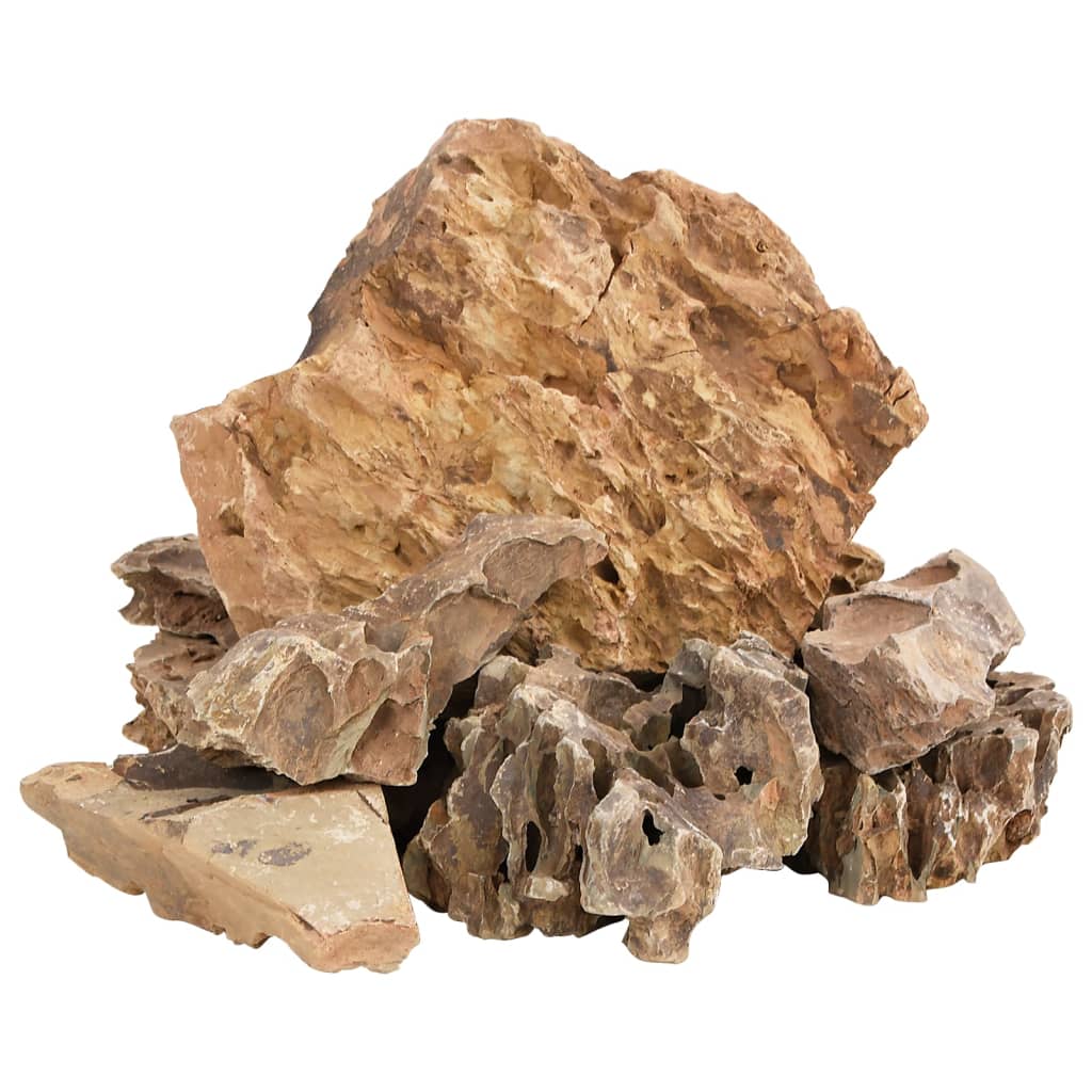 vidaXL Dragon Stones 25 kg Brown 5-30 cm 3