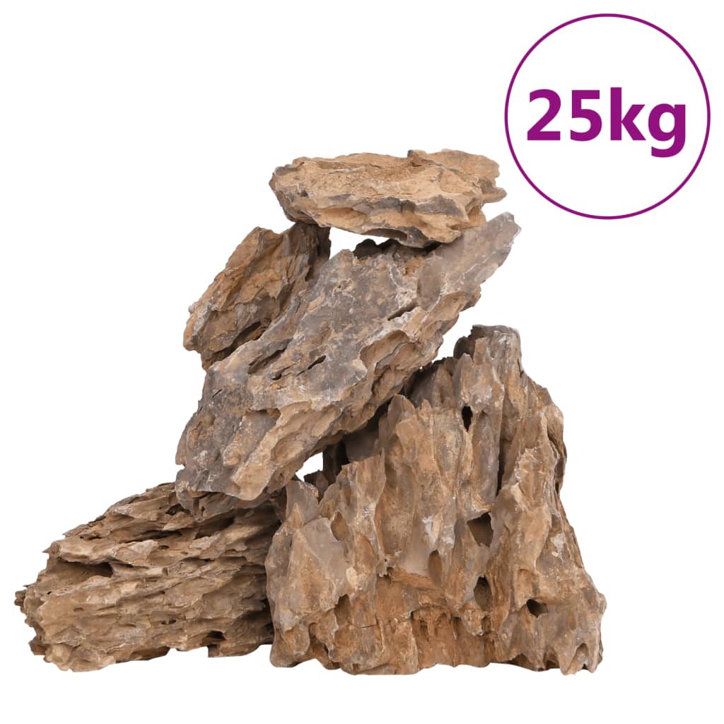 vidaXL Dragon Stones 25 kg Mixed Colour 10-30 cm 2