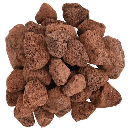 vidaXL Volcanic Rocks 25 kg Red 3-5 cm 4