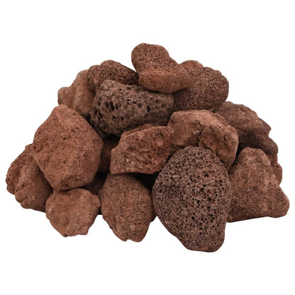 vidaXL Volcanic Rocks 25 kg Red 5-8 cm 3