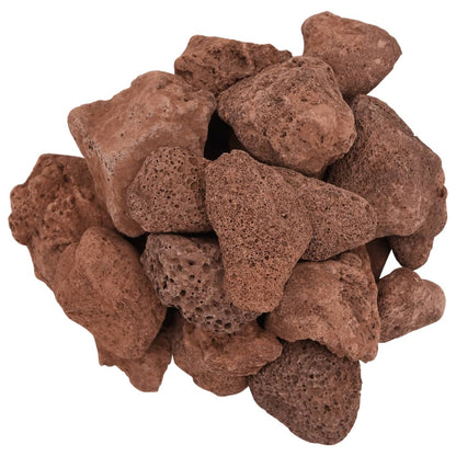 vidaXL Volcanic Rocks 25 kg Red 5-8 cm 4