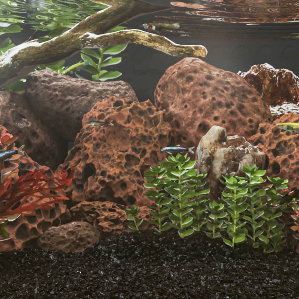 vidaXL Volcanic Rocks 25 kg Red 10-30 cm 1