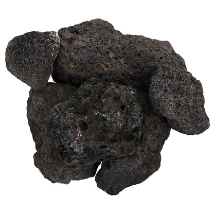 vidaXL Volcanic Rocks 25 kg Black 10-30 cm 4